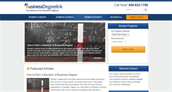 Desktop Screenshot of businessdegreelink.com