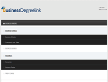 Tablet Screenshot of businessdegreelink.com
